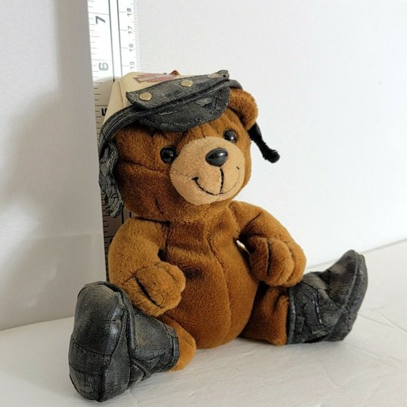 Harley Davidson Teddy Bear Vintage 1998 Tiny Plush Biker 5.5" - Picture 11 of 11